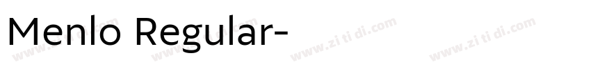 Menlo Regular字体转换